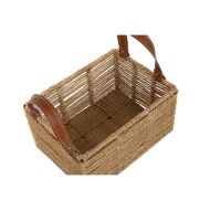 Súprava košíkov DKD Home Decor Kov Lano Boho (36 x 27 x 33 cm) (36 x 27 x 20 cm)