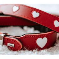 Psí obojok Hunter Love Červená XS 24-28 cm