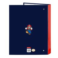 Krúžkové zakladače Super Mario World Námornícka modrá A4 26.5 x 33 x 4 cm