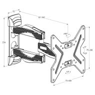 Držiak na televíziu TM Electron 26"-40" 25 kg