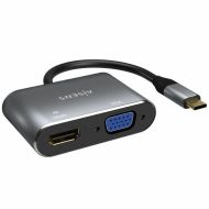 Adaptér HDMI na VGA Aisens A109-0627 Sivá 15 cm