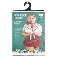 Erotický Kostým Teacher’s Pet School Girl Červená Queen size