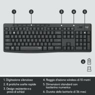 Klávesnica Logitech Čierna QWERTY