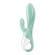 Vibrátor pre dvojicu Dual Stimulation Satisfyer Air Pump Bunny 5 zelená