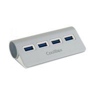 USB rozbočovač CoolBox COO-HU4ALU3 Aluminium (4 porty)