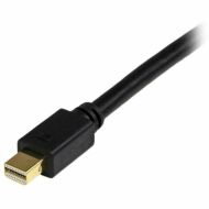 Adaptér Mini DisplayPort na DVI Startech MDP2DVIMM6B (1,8 m) Čierna 1.8 m