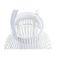 Lampa DKD Home Decor Biela Viacfarebná Kov Bambus Sklo Mestská 30 x 40 cm 29 x 29 x 34 cm