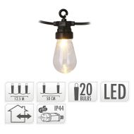 Girlanda z LED guličiek Party Lighting Vintage Teplá biela 12,5 m