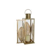 Lampa DKD Home Decor Zlatá Kov 16,5 x 16,5 x 50 cm List rastliny