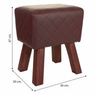 Stolička Alexandra House Living PVC Drevo MDF 30 x 47 x 36 cm