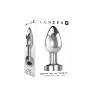 Análna zástrčka Gender X ROCKIN Sivá (8,9 cm)