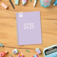 Agenda Finocam COOL Fialová 1/8 12 x 16,4 cm 2024-2025