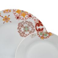 Riad 18 Kusy Porcelán Burgundská 1 cm Horčica