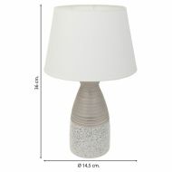 Stolná lampa Alexandra House Living Striebro Keramický 14 x 36 x 14 cm