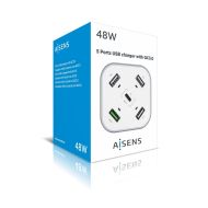 USB nabíjačka Aisens ASCH-5PQC-W Biela (1 kusov)