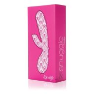 Vibrátor pre dvojicu Snuggle Dual Stimulation Lovelife by OhMiBod AT015 Biela/Ružová