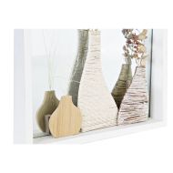 Nástenné zrkadlo DKD Home Decor Sklo Prírodná Biela 30 x 4 x 40 cm Drevo MDF Cottage (2 kusov)