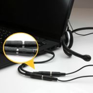 Adaptér Audio Jack Startech MUYHSMFF Čierna 0,2 m