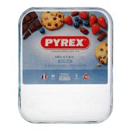 Obdĺžniková forma Pyrex Classic Vidrio Transparentná Sklo 33 x 27 x 2 cm Plochý (6 kusov)