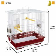 Bird Cage Ferplast Giusy Červená Biela