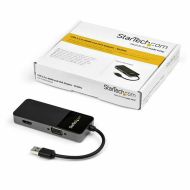 Adaptér USB na VGA/HDMI Startech USB32HDVGA Čierna 4K Ultra HD