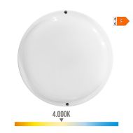 Nástenná Lampa EDM 32446 Biela Plastické F 18 W 120 W 1820 Lm Pohybové Čidlo Snímač svetla Okrúhly (