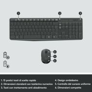 Klávesnica Logitech Sivá QWERTY