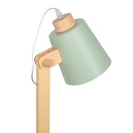 Stolná lampa DKD Home Decor zelená Ružová Prírodná Drevo Kov 50 W 220 V 18 x 20 x 45 cm 15 x 20 x 50