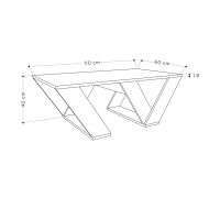 Konferenčný stolík Alexandra House Living Diagonal Dub Drevo MDP 110 x 40 x 60 cm