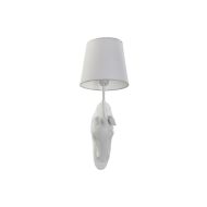 Nástenná lampa Home ESPRIT Biela Moderný Kôň Starožitný povrch 220 V 18 x 21,5 x 50,5 cm (2 kusov)