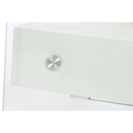 Nočný stolík DKD Home Decor Biela Transparentná Sklo Drevo MDF 50 x 40 x 45,5 cm