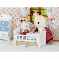 Pohyblivé figúrky Sylvanian Families Baby Rabbit Chocolate Bed