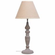 Stolná lampa Alexandra House Living Biela Sivá Kov Látka 220-240 V 23 x 46 x 23 cm