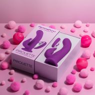 Vibrátor pre dvojicu Dual Stimulation FemmeFunn Pirouette Purpurová