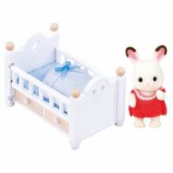 Pohyblivé figúrky Sylvanian Families Baby Rabbit Chocolate Bed