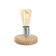 Stolná lampa Home ESPRIT Prírodná Bambus Sklo 50 W 220 V 13 x 13 x 22 cm