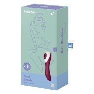 Sací stimulátor na klitoris Satisfyer Dual Crush Červená