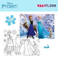 Detské puzzle Frozen Obojstranný 108 Kusy 70 x 1,5 x 50 cm (6 kusov)