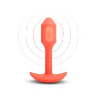 Análna zástrčka B-Vibe Vibrating Snug Oranžová