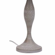 Stolná lampa Alexandra House Living Biela Sivá Kov Látka 220-240 V 23 x 46 x 23 cm