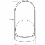 Svietiace gule do exteriéru Galix Solárny 21,2 x 11 cm