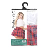 Erotický Kostým Teacher’s Pet School Girl Červená Queen size