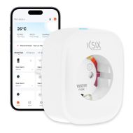 Chytrá Zástrčka KSIX Smart Energy Slim WIFI 250V Biela