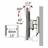 Držiak na televíziu Haeger WB-T37.021A 17" - 37"