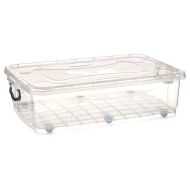 Úložný box na kolieska Transparentná Plastické 40 L 46,5 x 20 x 72,2 cm (6 kusov)