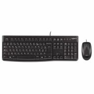 Klávesnica a optická myš Logitech 920-002562 Čierna Anglicky QWERTY