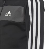 Detská tepláková súprava Adidas Essentials Shiny 3 Stripes Čierna