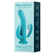 Vibrátor pre dvojicu Dual Stimulation FemmeFunn Pirouette Tyrkysový