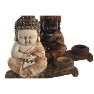 Dekoratívne postava DKD Home Decor 22 x 8,2 x 23 cm Červená Béžová Buddha Orientálny (4 Kusy)