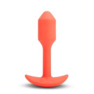 Análna zástrčka B-Vibe Vibrating Snug Oranžová